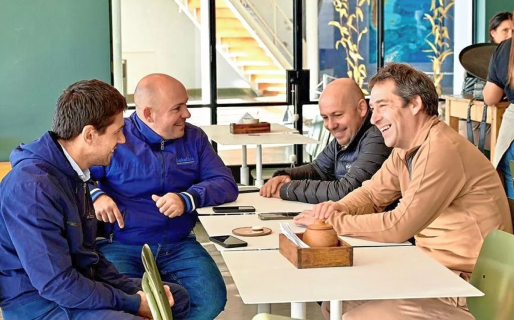 Luque y Sastre se reunieron en Madryn para comenzar el trabajo de cara a las elecciones