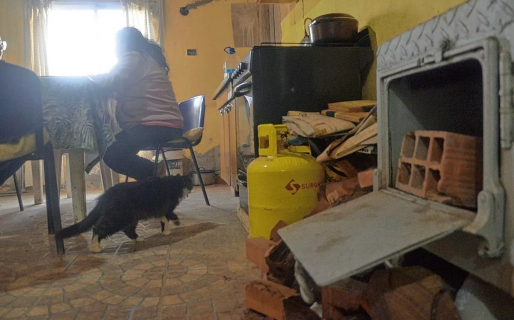 Familias sin gas enfrentan grandes gastos para calefaccionarse en los días helados