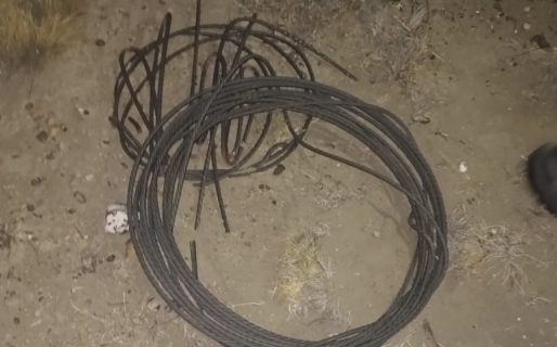 Detienen a dos sujetos que intentaban robar cables de alta tensión en el yacimiento “El Trébol”