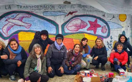 Realizaron un mural en Restinga Alí para «generar conciencia sobre el cuidado del medioambiente»