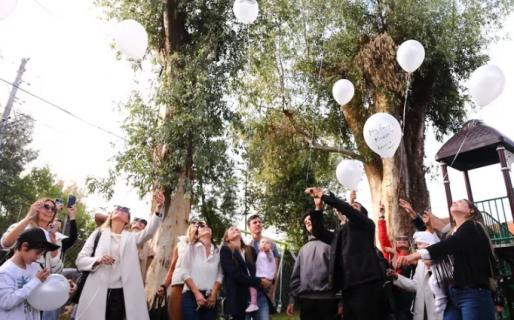 La emoción de Pampita al inaugurar una plaza en homenaje a su hija Blanca: “Siempre transformando y dando amor”