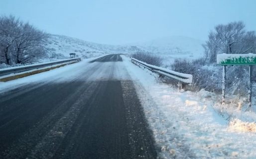 Continúa el alerta amarilla por nevadas y vientos en la zona de la cordillera