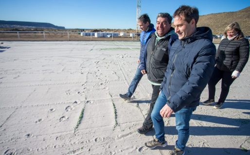 Luque recorrió junto a Martín Cerdá las instalaciones del Club Chenque en Rada Tilly
