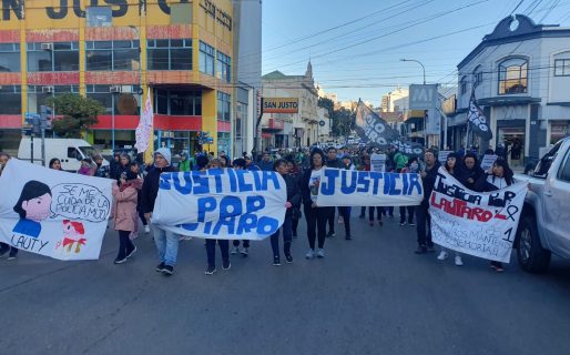 Se realizó una marcha por las calles céntricas pidiendo justicia por Lautaro Labbe