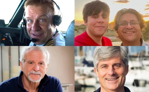 Quiénes eran los cinco tripulantes que murieron en el submarino cuando iban a ver el Titanic