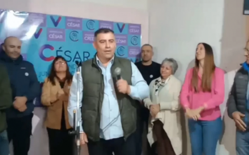 César Salamín presentó su candidatura a intendente de El Hoyo