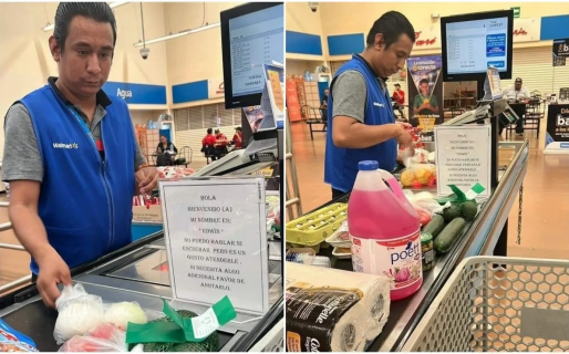 Supermercado contrata a un hombre sordomudo que se hace viral en su primer día