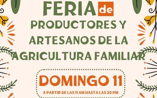 Este domingo habrá una nueva Feria de Productores y Artesanos de la Agricultura Familiar