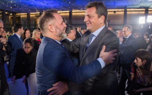 Glinski con Massa en el lanzamiento de la temporada turística