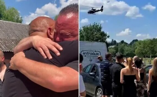 Un hombre que engañó a todos con su muerte y se presentó en su funeral en un helicóptero