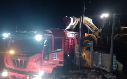 Arrojan sal en la Ruta 3 entre Salamanca y Cañadón Ferrays