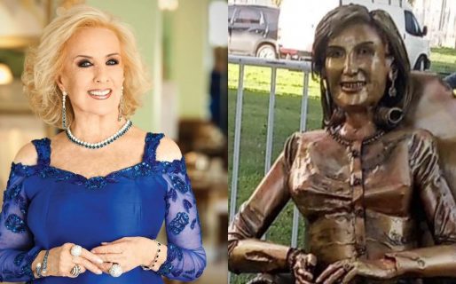 Mirtha Legrand tiene su propia estatua y generó polémica en las redes sociales
