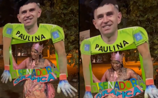 Es de Comodoro, se recibió de diseñadora y es viral por su cartel del Dibu Martínez