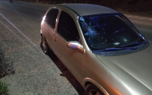 Un peatón se cruzó en su camino y no pudo esquivarlo