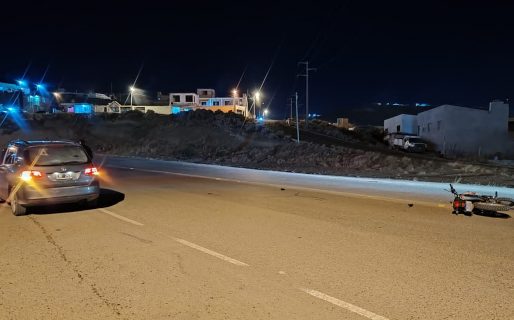 Conductor protagonizó accidente de transito sobre el camino Roque González: positivo en alcoholemia