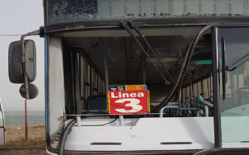 Suspensión del transporte público en la ciudad