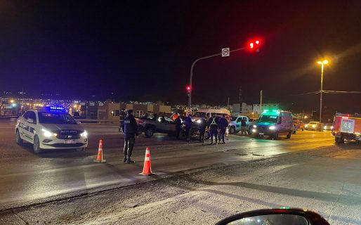 Accidente de tránsito en Av. Yrigoyen y Constituyentes