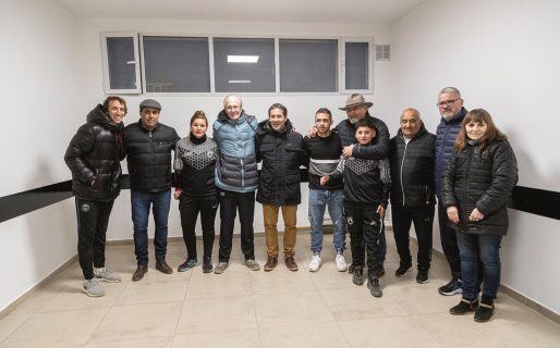 Luque y Macharashvili inauguraron vestuarios y anunciaron la colocación del césped sintético en el club Nueva Generación