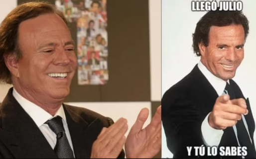 A Julio Iglesias los memes con su cara le parecen divertidos: “No sé quién empezó con eso”