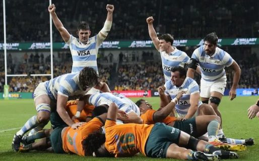 Los Pumas le ganaron a Australia en la última jugada del partido y se acomodan en el Rugby Championship