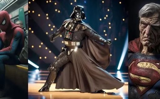 Darth Vader, Superman, Spiderman, Hulk y otros personajes de películas con inteligencia artificial