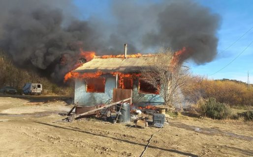 Pérdidas totales de una vivienda del Cordón Forestal tras un incendio