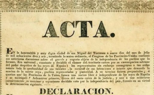 La Aduana recuperó un impreso original de la declaración de la Independencia