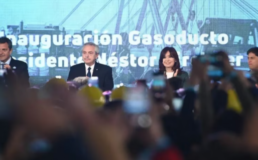 Gasoducto Néstor Kirchner: Cristina, Sergio Massa y Alberto Fernández participaron de la inauguración