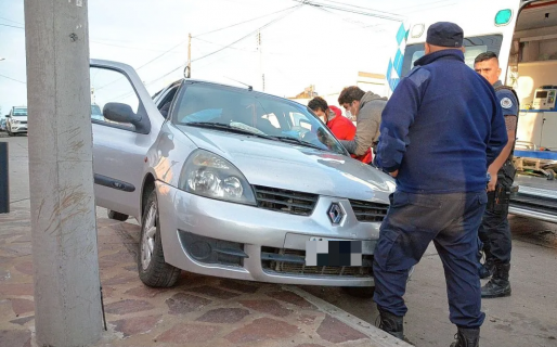 Una mujer resultó herida tras un choque en Bouchardo y Viamonte