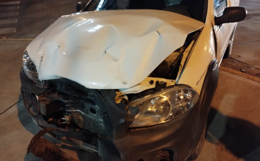 Choque en plena subida de la Rivadavia: un herido