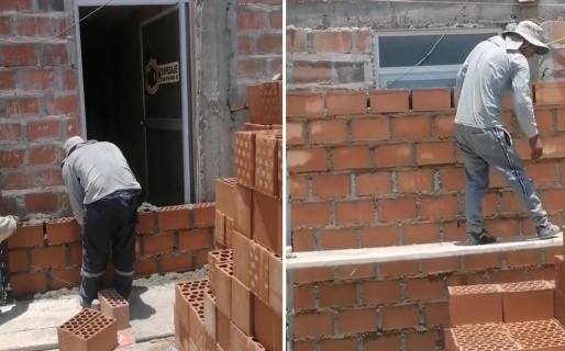Construyeron una casa tapando la puerta y la ventana del vecino