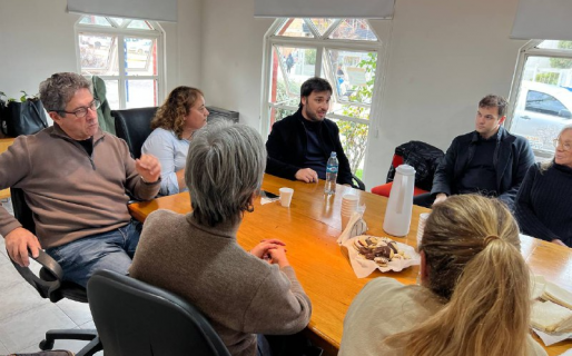 «Nacho» Torres y Laudonio se reunieron en Madryn con autoridades de la Cámara Argentina de Turismo
