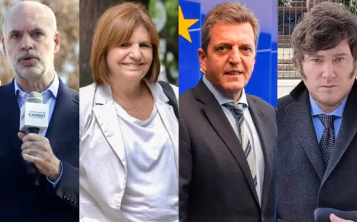 Se conocieron los primeros spots de campaña de Larreta, Bullrich, Massa y Milei