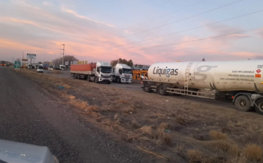 Corte total del tránsito en Ruta 3 entre Trelew y Comodoro por el temporal de viento