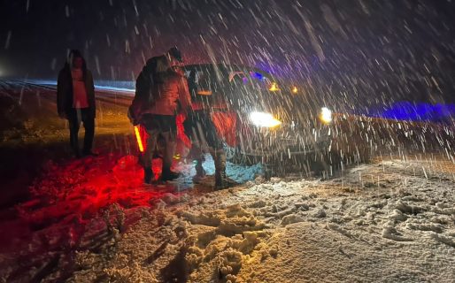 Despliegan un fuerte operativo en rutas chubutenses ante las inclemencias del tiempo 