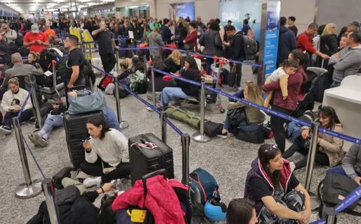Aeroparque: ya son 40 los vuelos cancelados y hay más de 8000 pasajeros varados por un reclamo sindical