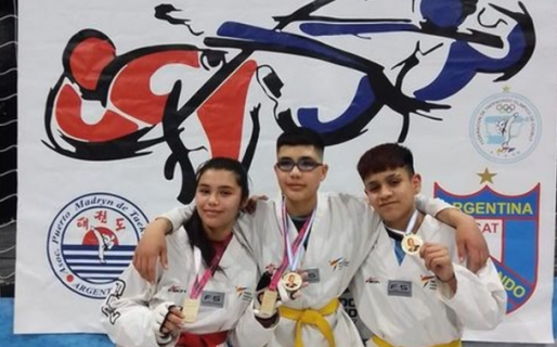 La escuela de taekwondo Tigres Blancos con podios en Puerto Madryn