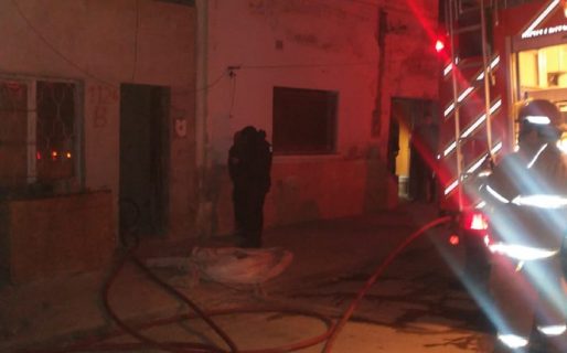 Principio de incendio en pasaje Chacabuco