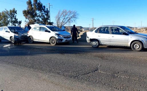 Triple choque en la Ruta 3 en hora pico