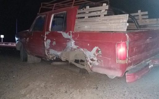 Chocaron dos camionetas en el Roque González: Uno de los conductores estaba borracho
