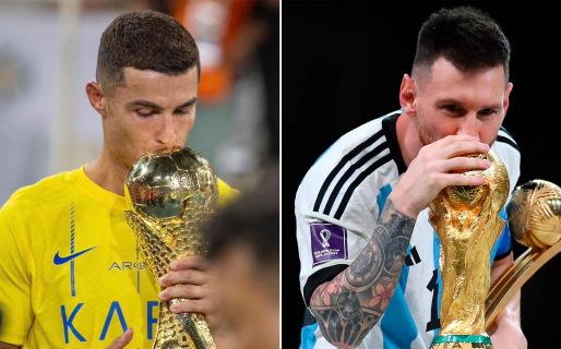 Estallaron los memes por el trofeo que ganó Cristiano Ronaldo con Al-Nassr y su parecido a la copa del mundo