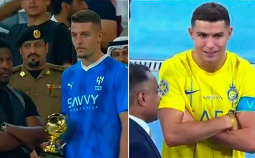 La reacción de Cristiano Ronaldo al no recibir el premio al mejor jugador de la final tras ser campeón con el Al-Nassr