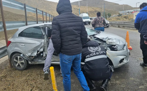 Una conductora se despistó en la zona del cenotafio de Ruta 3