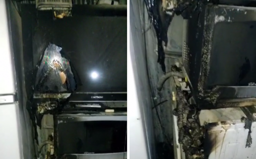 Por descuidar una vela prendida casi se incendia su casa