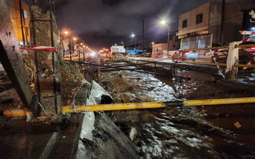 Como en cada lluvia, el foco está puesto en el canal de la Roca y la eterna obra del ensanchamiento