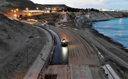 Confirman que finalizó la restauración de la base granular de la Ruta 3
