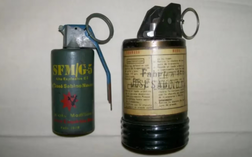 Bomberos encontraron granadas de Montoneros y un arsenal cuando apagaron un incendio en una torre