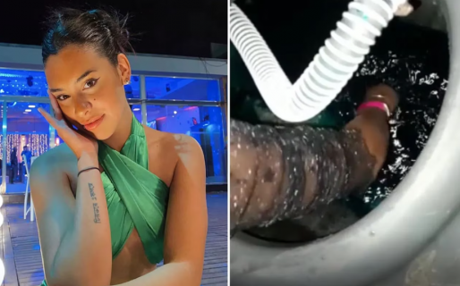 Se le cayó el celular en un baño químico y su rescate fue desagradable: “Tiene puntería”