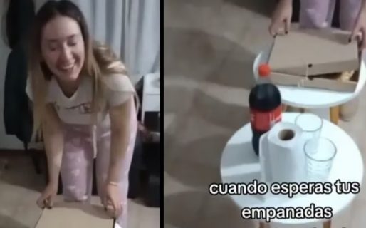 Pidieron una docena de empanadas y cuando abrieron la caja se encontraron con una sorpresa: “Qué buena noche”