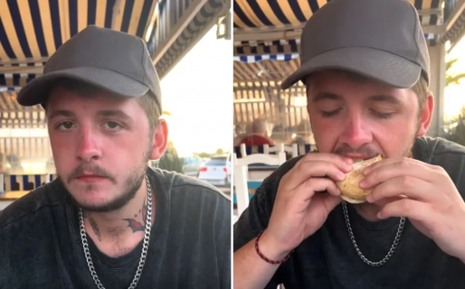 Un inglés probó el choripán con chimichurri y sorprendió con una reacción impensada: “Creo que le gustó”